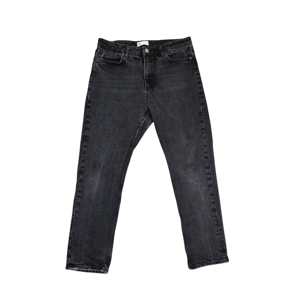 Zara High Rise Mom Jeans Denim Size 14